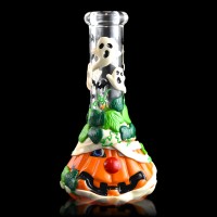 8.5" Leaf Me Alone, I'm Haunting Halloween Water Pipe - [RG147]