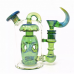 6 inch horn and skull showerhead perc recycler glass water pipe assorted colors