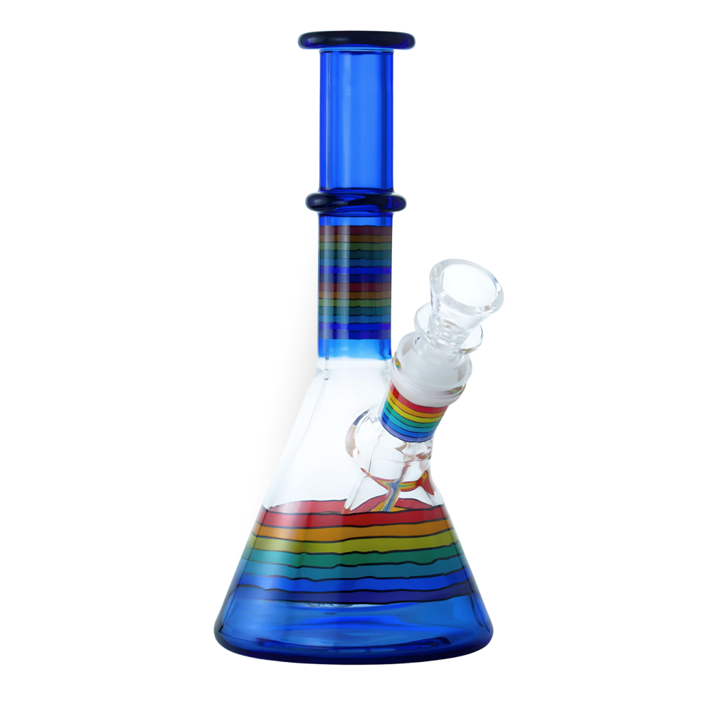 8 inch Spectrum Striped Beaker Water Pipe - Wholesale Glass Pipe