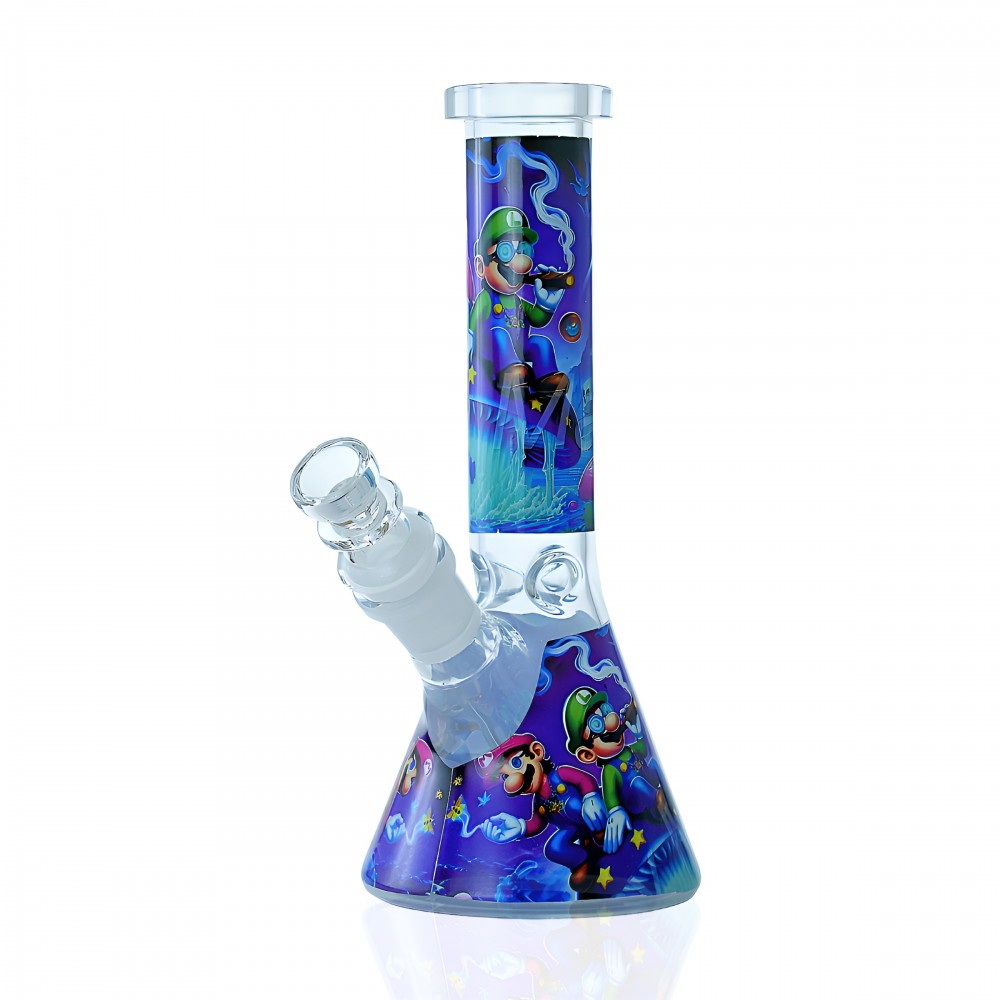 The Plumber's Bone Dry Bog 8-inch Beaker Water Pipe – Assorted Designs