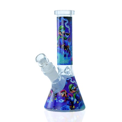 8" The Plumber's Bone Dry Bog Beaker Water Pipe