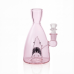 6 inch pear shaped shark showerhead perc glass water pipe
