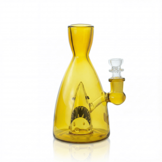 6" Pear-Shaped Shark Showerhead Perc Water Pipe