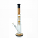 15.5" Double Tree Perc Straight Tube Water Pipe | Smooth Filtration
