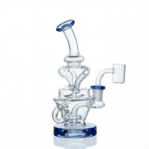 Compact Recycler Water Pipe with Showerhead Perc Filtration