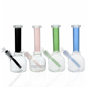 Classic Straight Tube Water Pipe with Dome Base