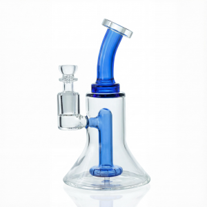 7 inch flared shape showerhead perc glass water pipe