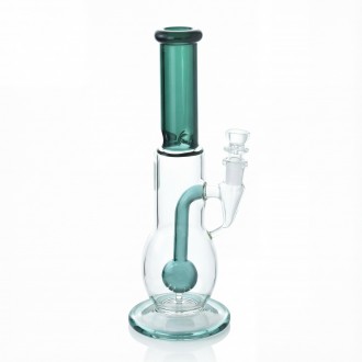 10" Elegant Flat Orb Showerhead Perc Water Pipe