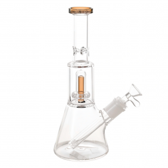 10" Sleek Neck Matrix Perc Beaker Water Pipe – Assorted Colors