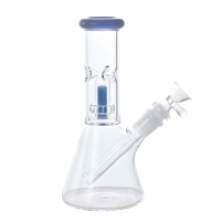 8" Color Accent Matrix Perc Water Pipe – Assorted Colors