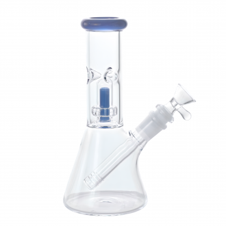 8" Color Accent Matrix Perc Water Pipe – Assorted Colors