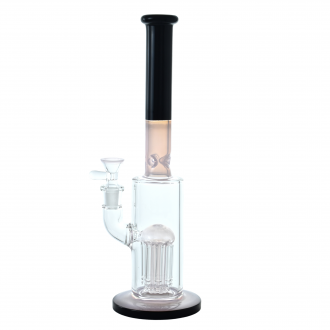12" Cylindrical Tree Perc Water Pipe – Assorted Colors