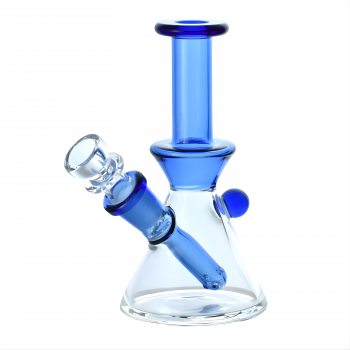 5" Hourglass Beaker Water Pipe w/ Bowl & Banger