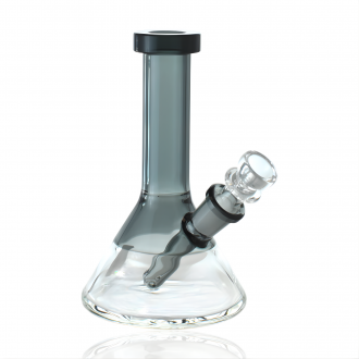 6" Portable Half Colored Beaker Water Pipe w/ Bowl & Banger