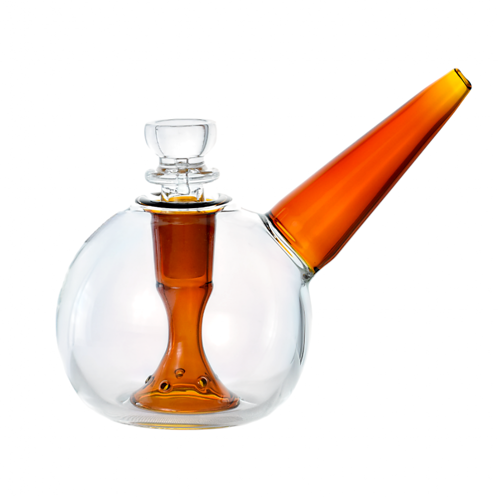 3.5 inch mini sphere glass water pipe compact bubbler