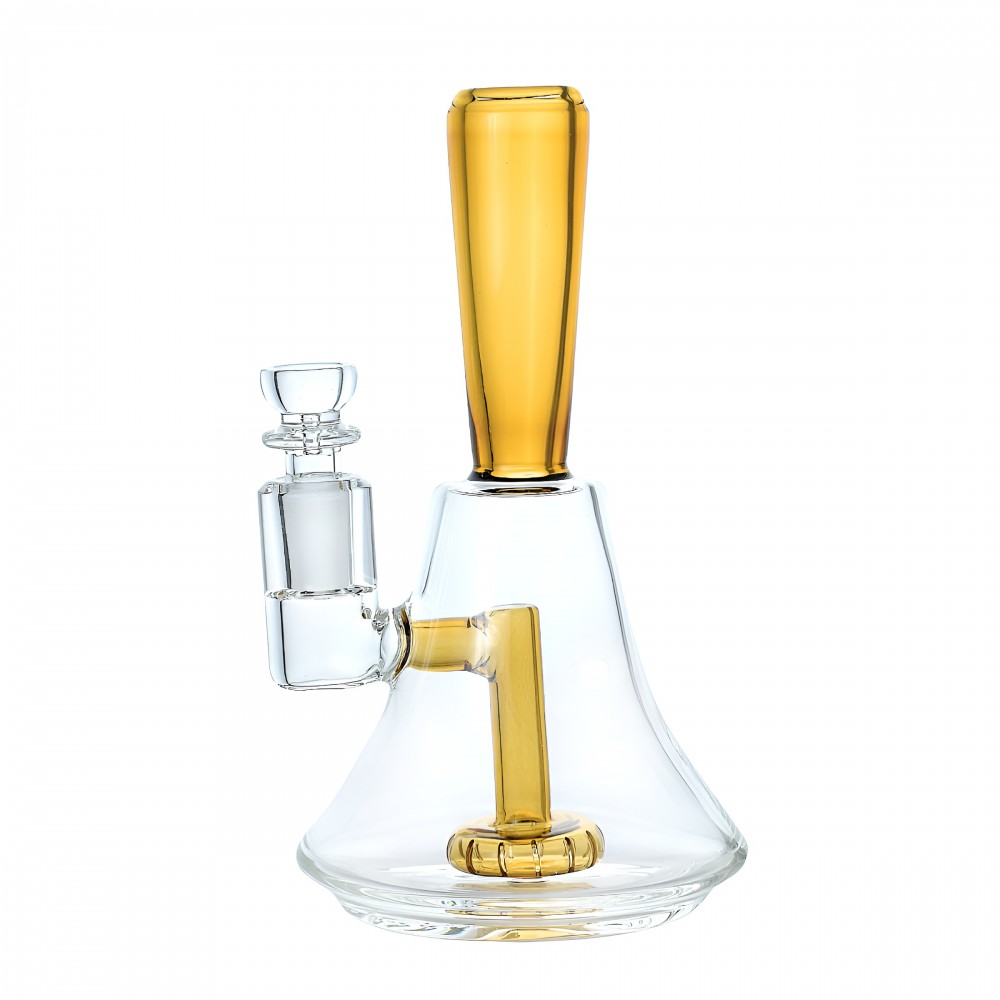 7 inch flared bottom showerhead perc glass water pipe