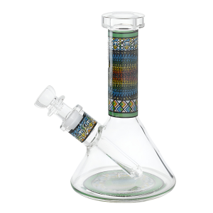 6 Inch Mosaic Toon Beaker Glass Water Pipe