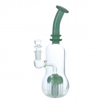 9" Reinforced Tree Perc Bent Neck Water Pipe