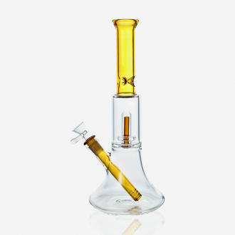 12.5" Colored Neck Matrix Perc Beaker Water Pipe