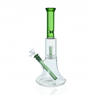 12.5" Colored Neck Matrix Perc Beaker Water Pipe