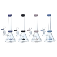 8" Color Accents Showerhead Perc Beaker Water Pipe