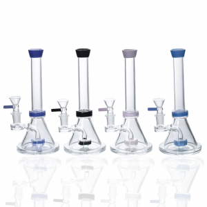 8 Inch Color Accents Showerhead Perc Beaker Water Pipe