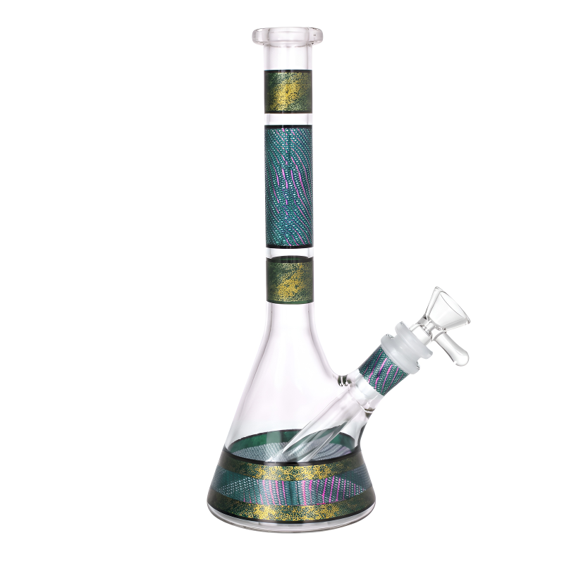 10" Mosaic Wrap Swirl Beaker Water Pipe