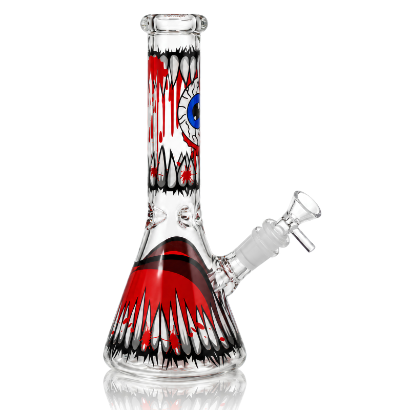 10" Zombie Eyeball Beaker Water Pipe – Glow in the Dark