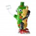 6.5" A Slice of Madness - Pepperoni Panic Water Pipe - Glow in the Dark - Playful Pepperoni-Themed Water Pipe