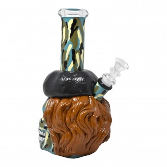 9" Skullin' It Soviet Style Water Pipe