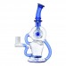 9" Gearhead Showerhead Perc Recycler Water Pipe - Gearhead Design with Recycler Function for Smooth Vapor