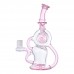 9" Gearhead Showerhead Perc Recycler Water Pipe - Gearhead Design with Recycler Function for Smooth Vapor