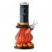 9.5 inch glow-in-the-dark pumpkin water pipe with witch hat mouthpiece