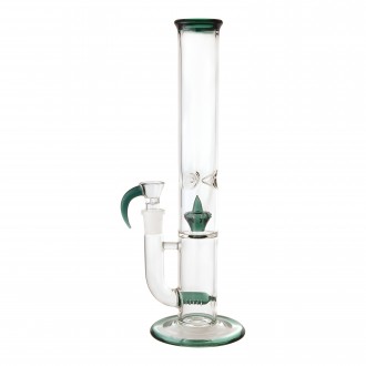 14" Crown & Inline Perc Straight Tube Water Pipe - [RG90]
