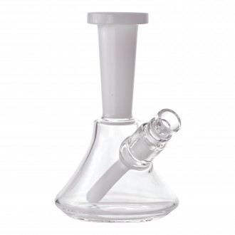 6.5" Color Accent Clear Beaker Water Pipe