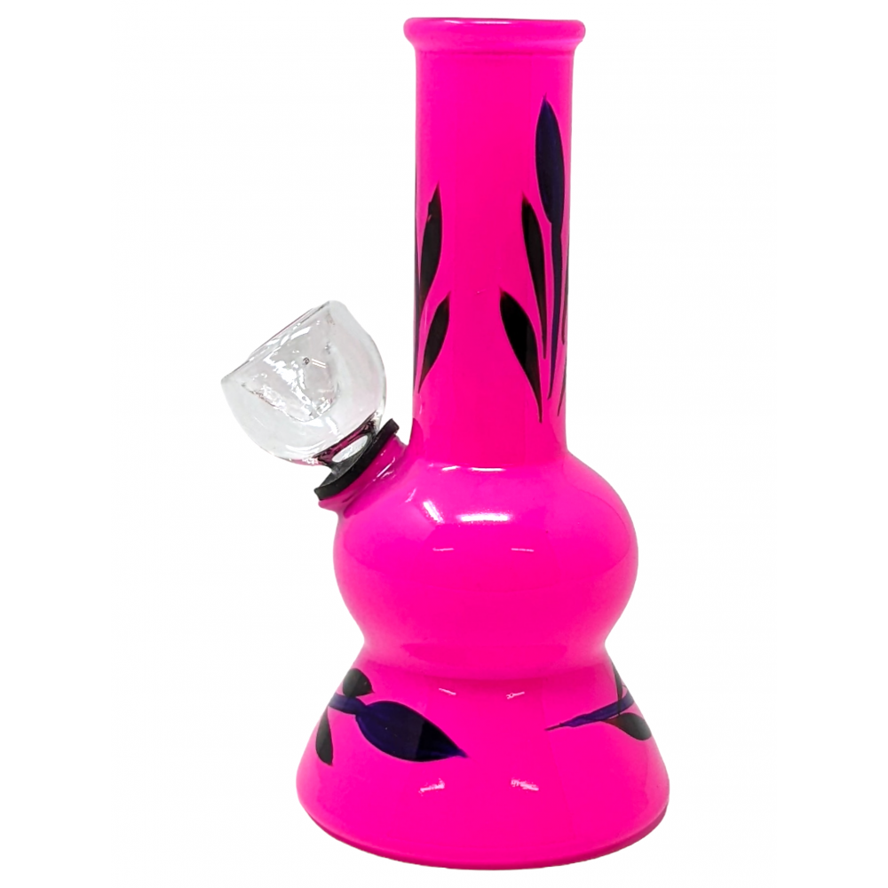 5" Leaf Art GOR Water Pipe Natural Borosilicate Glass Smoking Pipe