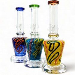7" The Florescence Glass Delicate Water Pipe - Assorted [RKD69]
