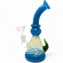 9" Frit and Spiral Symphony The Horned Water Pipe - [RKD73]