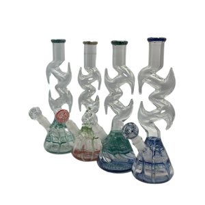12" Assorted Rake Beaker Zong Water Pipe - [GWRKD78]