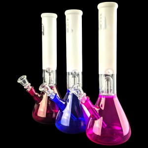 12" Chill Hits Single Dome Perc W/ Ice-Pinch Beaker Water Pipe - Assorted [SAA01]