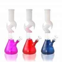 12" Single Dome Perc Frosted Art Zong Water Pipe