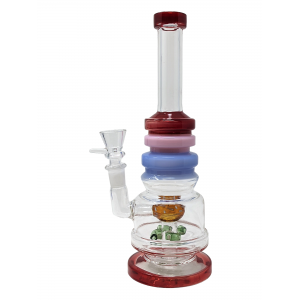10" Assorted Slyme Color Rim Sprinkler Perc Water Pipe [SAJ02]