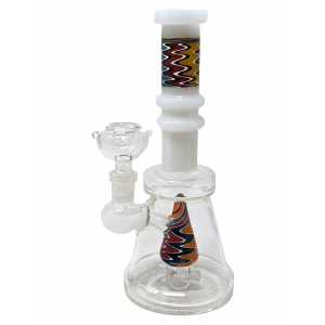 8" Assorted Design Art Perc Water Pipe [SAJ05]