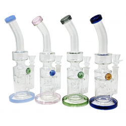 10" Assorted HoneyComb Perc Marble Water Pipe [SAJ06]