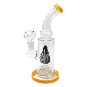 8" Assorted Design Art Perc Water Pipe [SAJ08]