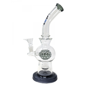 11" "TSW Glass" Assorted Color Ball Perc Water Pipe [SAJ12]