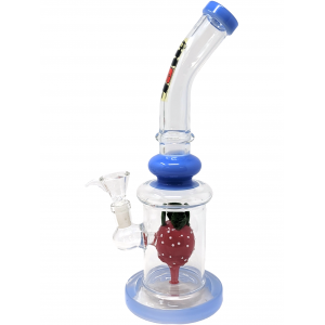 11" "TSW Glass" Assorted Color Fruit Perc Water Pipe [SAJ13]