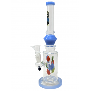 13" "TSW Glass" Assorted Color Leaf Perc Water Pipe [SAJ14]