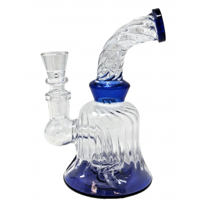 6" Diamond Tube Shower Perc Water Pipe [SAJ23]