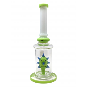 10" Assorted Clown Perc Straight Water Pipe Rig - [SDK613]